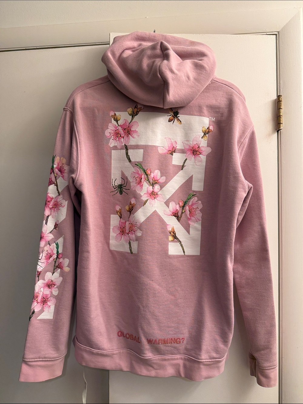 Off White Global Warming Cherry Blossom hoodie